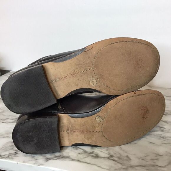 Vince Camuto Womens Leather Boots Sz US 8B/EU 38 Knee High Brown Quilted Zipper - Picture 6 of 12